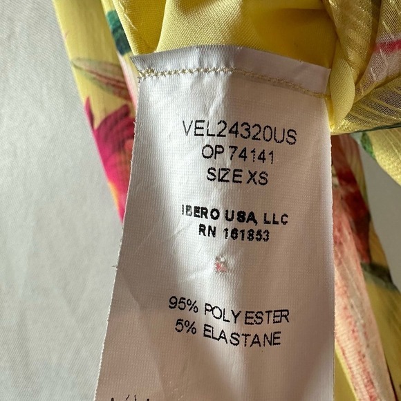 PatBO Laelia Cut Out Floral Maxi Dress Size XS Canary - Picture 7 of 13